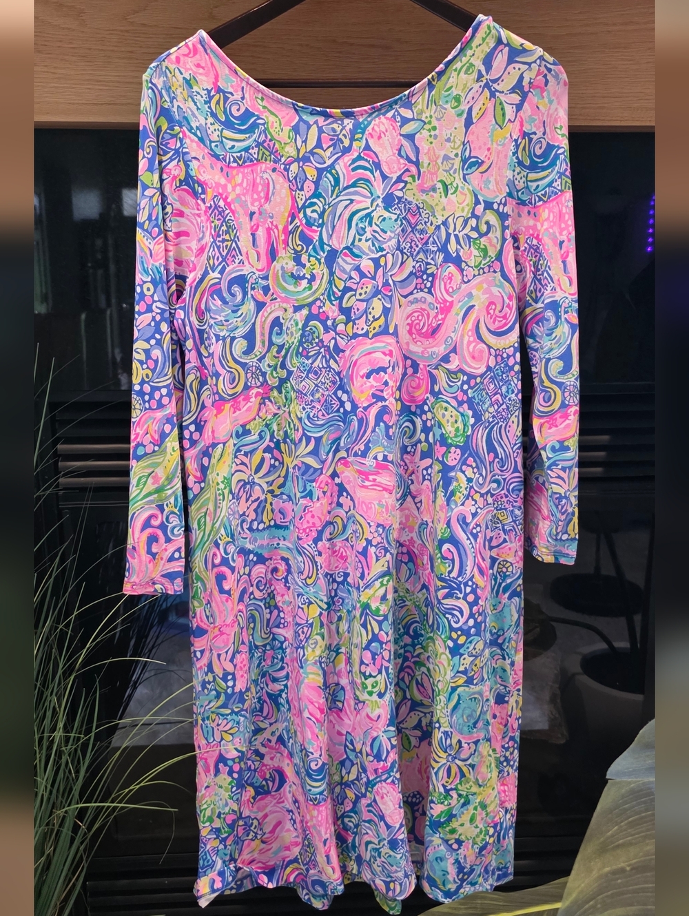 🦄🦄 EUC Ophelia Dress in 60 Animals 🌴 Size Large